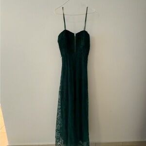 Chic Forest Green Maxi Dress